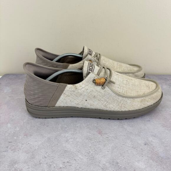 Skechers Shoes Mens Size 13  Beige Melson Casual Comfort Slip On 210864 Read - Picture 4 of 10